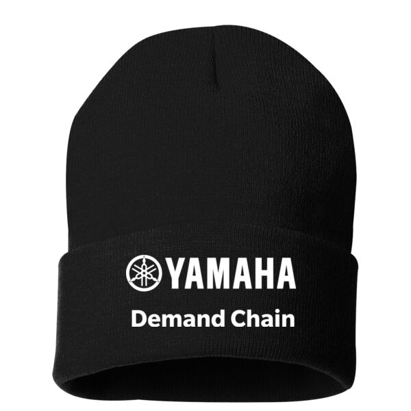 Sportsman Solid 12" Cuffed Beanie - Embroidered Logo Thumbnail