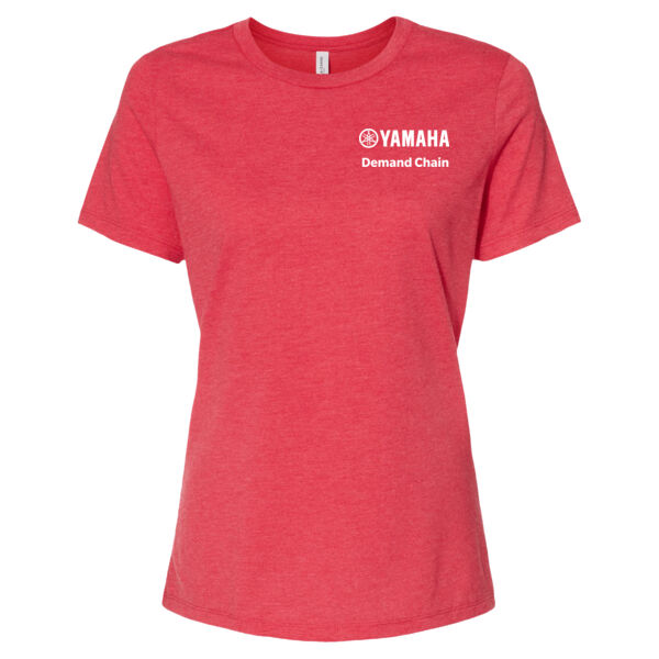 Bella & Canvas Women's Relaxed Fit Heather CVC Tee - Printed Logo Thumbnail