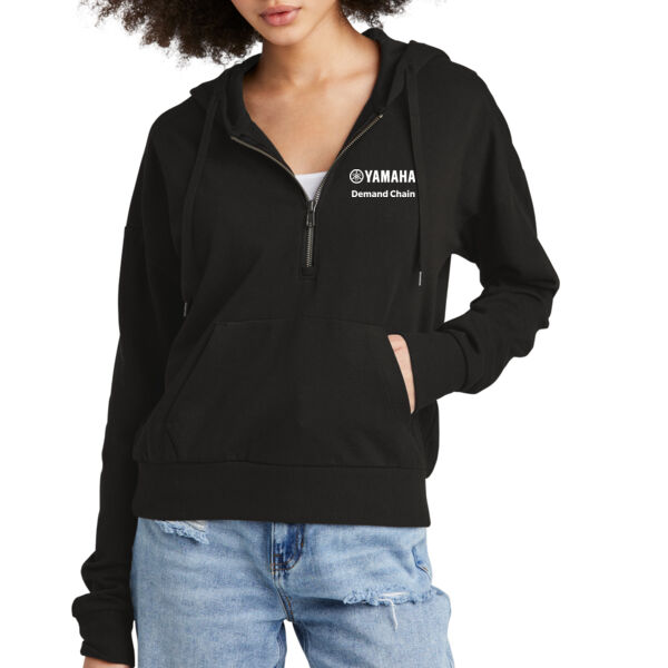 District Women's Perfect Tri Fleece 1/2 Zip Pullover - Embroidered Logo Thumbnail