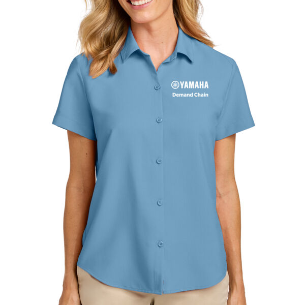 Port Authority Women's Short Sleeve UV Dockside Shirt - Embroidered Logo Thumbnail